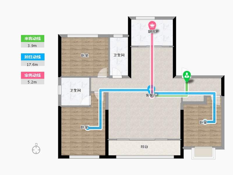 山东省-青岛市-和达上城-114.40-户型库-动静线