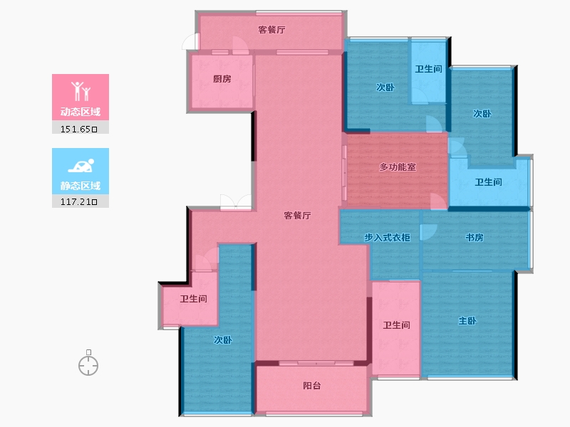 广东省-汕头市-宝能城市花园-270.00-户型库-动静分区