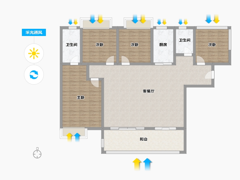 广西壮族自治区-贺州市-贺州彰泰郡-103.31-户型库-采光通风