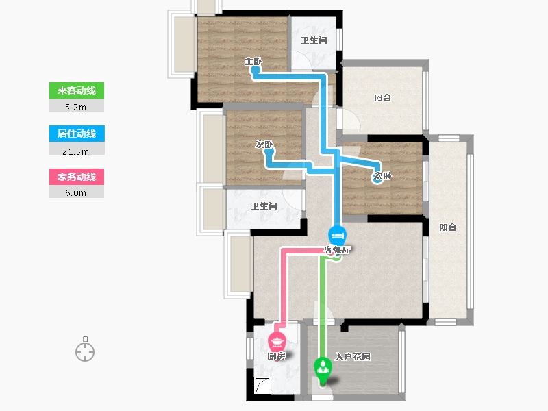 广东省-汕尾市-振业时代花园-110.00-户型库-动静线