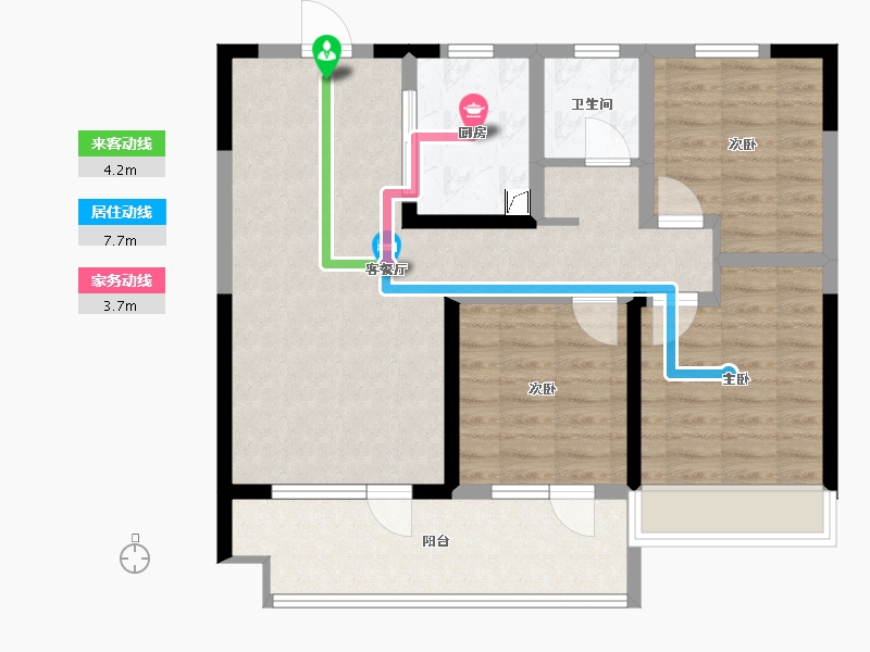 山东省-青岛市-和达铭著-84.07-户型库-动静线