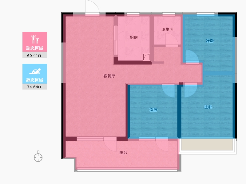 山东省-青岛市-和达铭著-84.07-户型库-动静分区