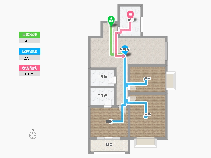 山西省-太原市-金榜逸家B区-101.00-户型库-动静线