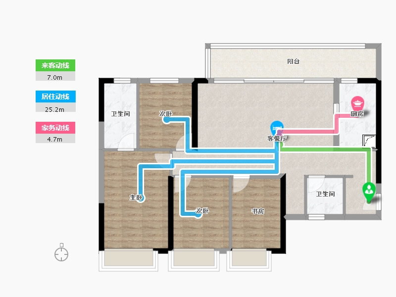 四川省-成都市-新城林屿溪-102.45-户型库-动静线