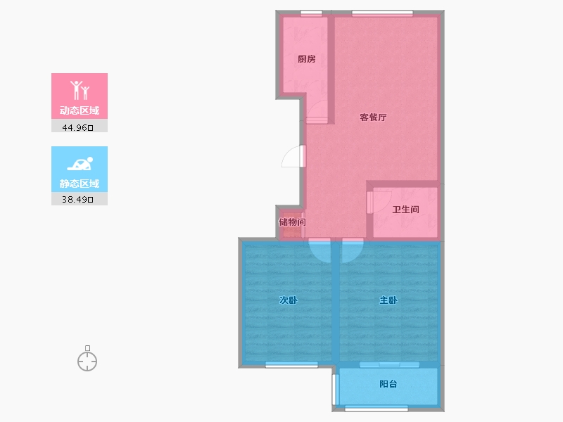 陕西省-西安市-地矿大兴苑-0.00-户型库-动静分区