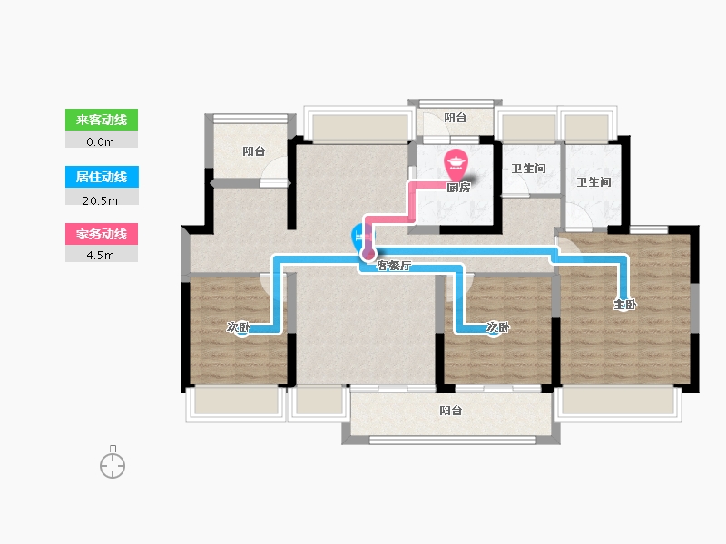 广东省-惠州市-半岛1号-98.87-户型库-动静线