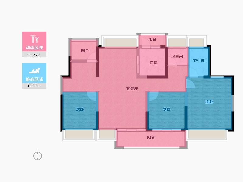 广东省-惠州市-半岛1号-98.87-户型库-动静分区