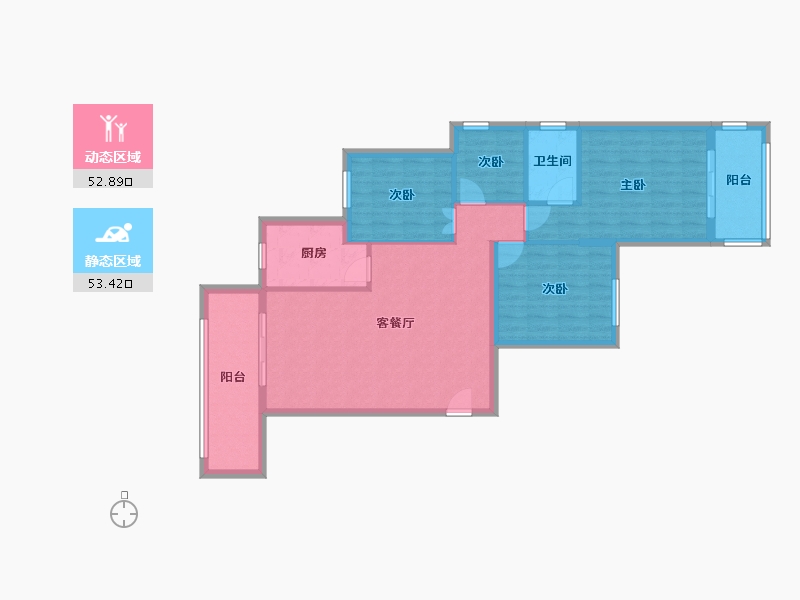 福建省-厦门市-惠景新村-117.00-户型库-动静分区