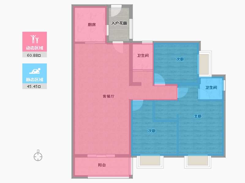 云南省-昆明市-碧桂园春城映象-100.00-户型库-动静分区