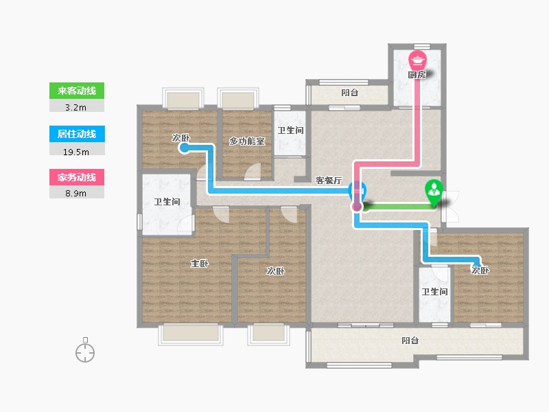 云南省-昆明市-碧桂园春城映象-176.66-户型库-动静线