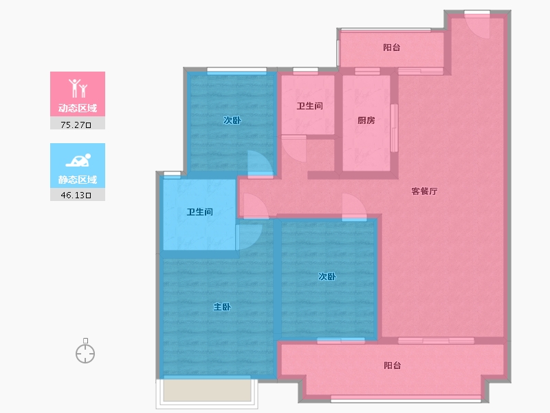 河南省-南阳市-建业城-108.00-户型库-动静分区