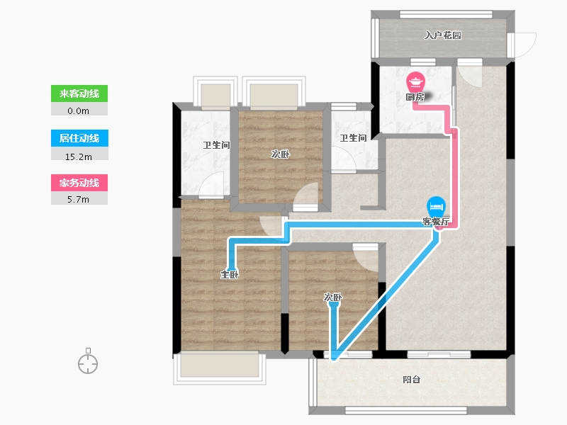 云南省-昆明市-招商雍和府-96.00-户型库-动静线