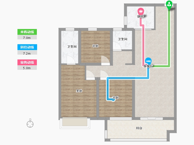 河南省-南阳市-建业城-100.00-户型库-动静线