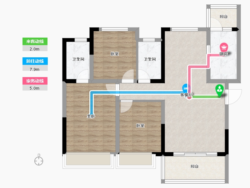 四川省-成都市-城投锦澜悦山-87.60-户型库-动静线