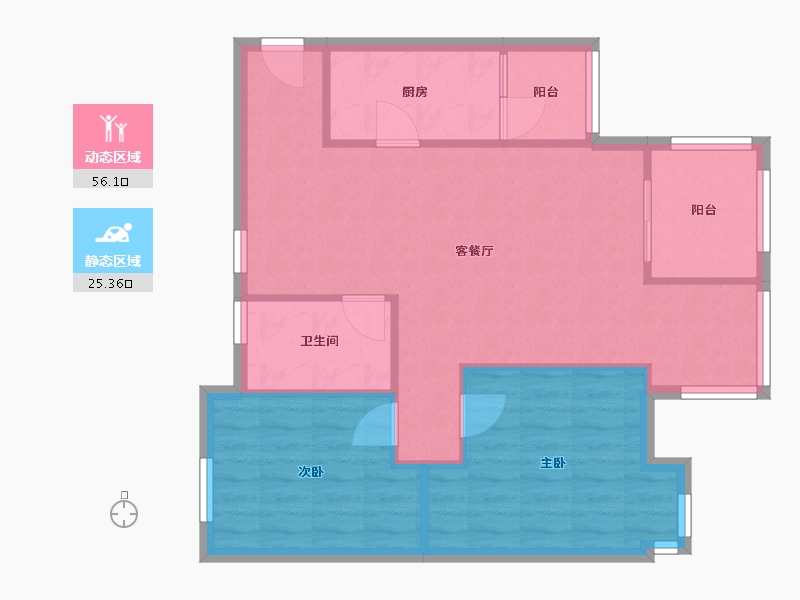 四川省-成都市-合力达·映日荷花-70.19-户型库-动静分区