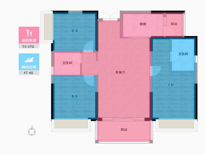 四川省-成都市-城投锦澜悦山-93.60-户型库-动静分区