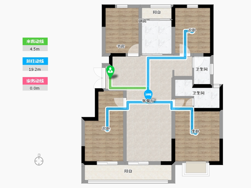 云南省-昆明市-德润香山府-98.40-户型库-动静线