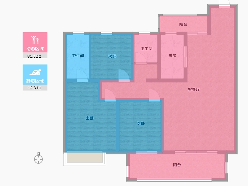 河南省-南阳市-建业城-115.00-户型库-动静分区