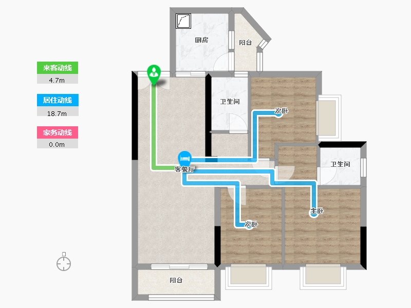 四川省-成都市-东韵花园-83.00-户型库-动静线