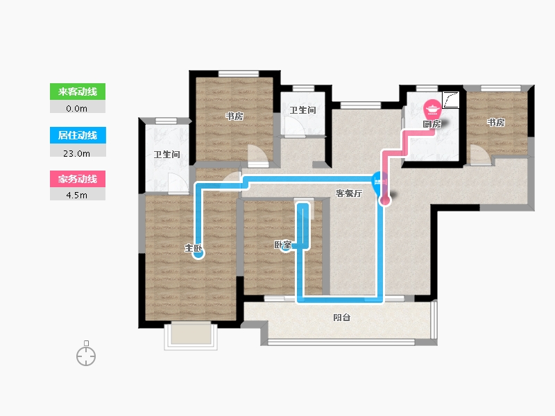 江苏省-徐州市-金地格林世界-100.00-户型库-动静线