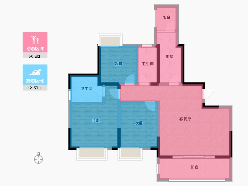 四川省-成都市-SM锦悦-91.84-户型库-动静分区