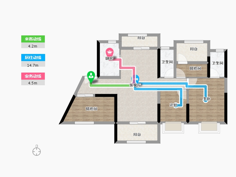 广东省-中山市-国深大信君澜湾-92.01-户型库-动静线