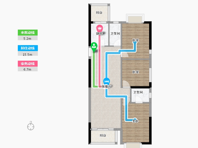 云南省-昆明市-翰文九万里-92.00-户型库-动静线