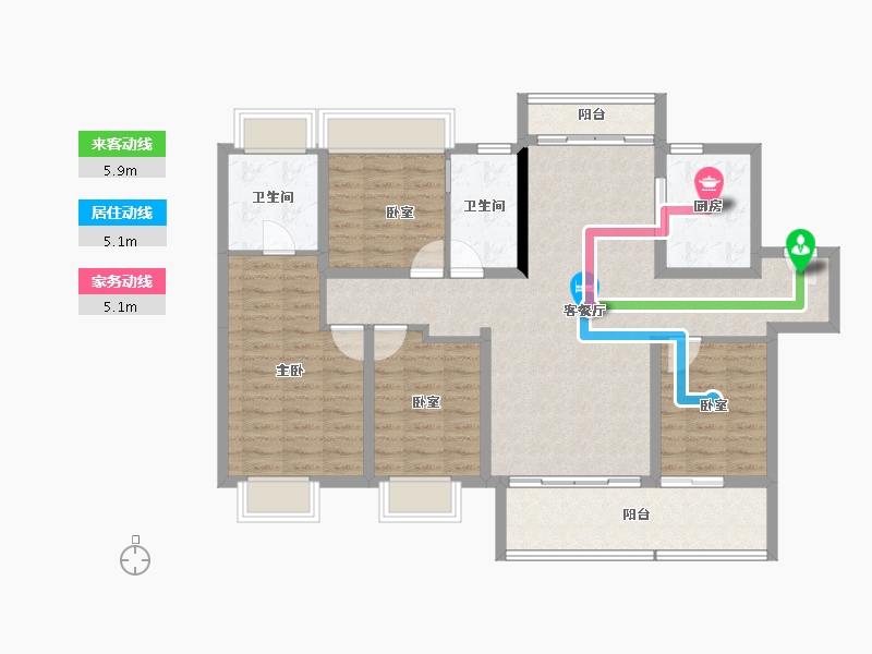 广东省-惠州市-方圆东江月岛-109.61-户型库-动静线