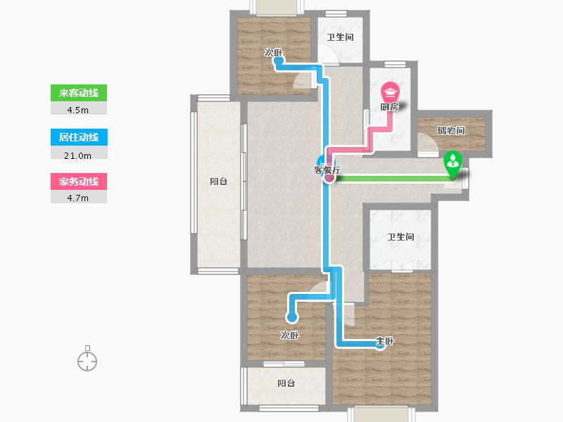 云南省-昆明市-光明璟宸-102.30-户型库-动静线