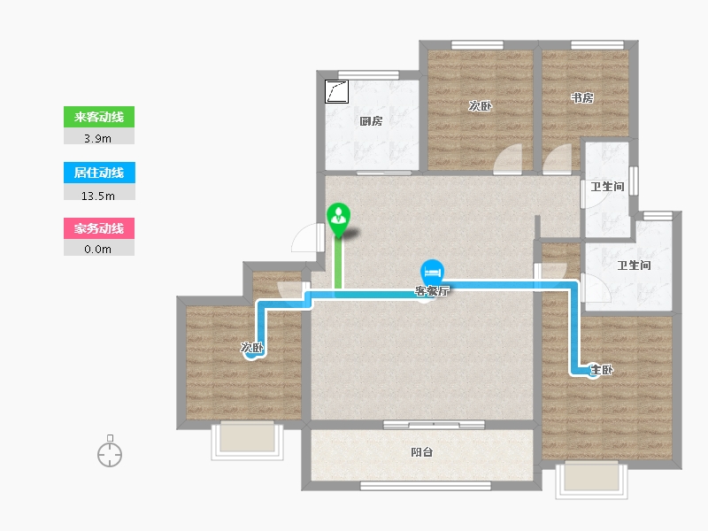 江苏省-徐州市-都会星宸臻源-112.00-户型库-动静线