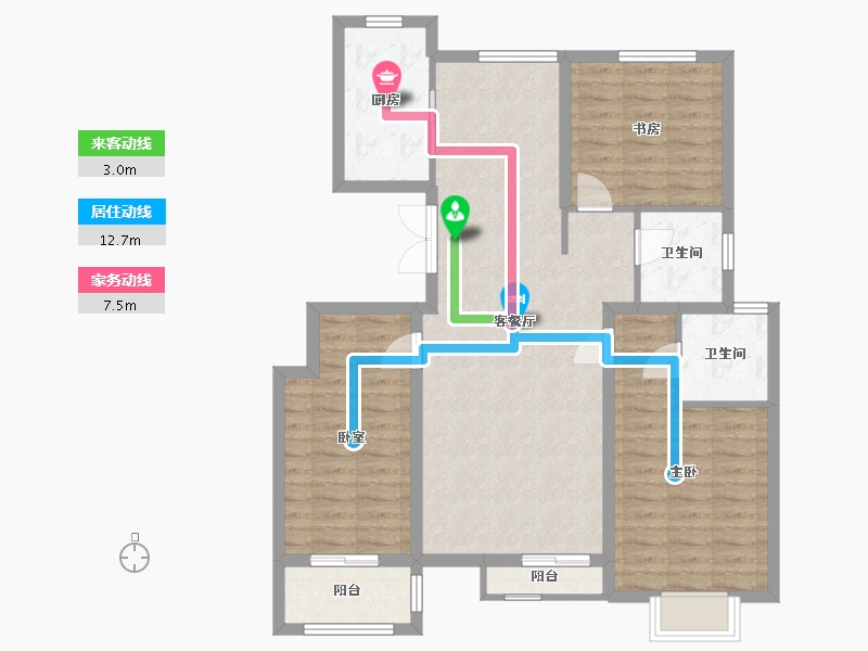 山西省-运城市-海华御园-112.83-户型库-动静线