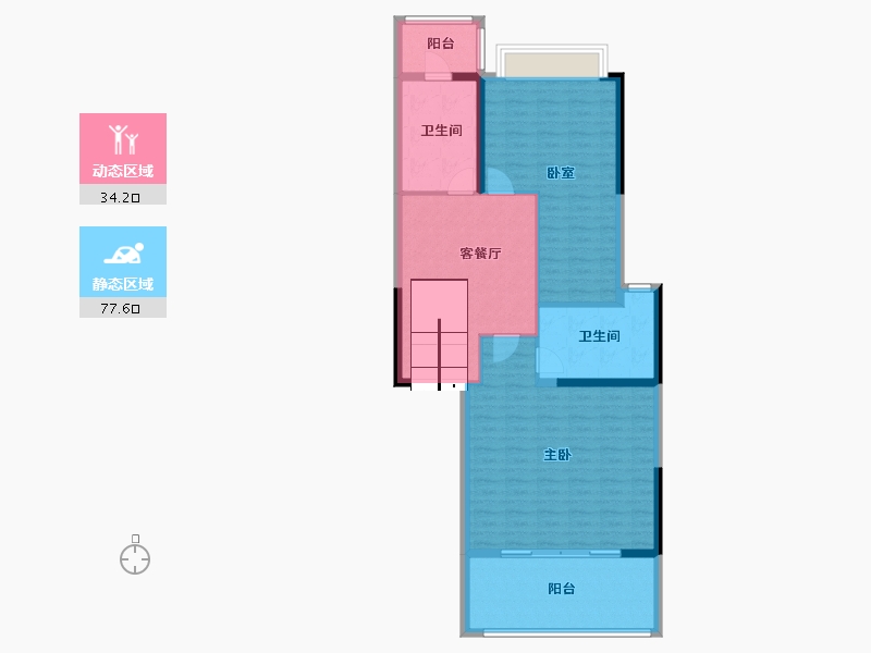 云南省-昆明市-翰文九万里-101.57-户型库-动静分区