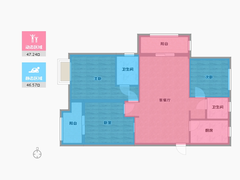 浙江省-衢州市-振兴家园-115.00-户型库-动静分区