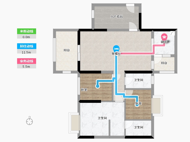 广东省-肇庆市-清华园-88.00-户型库-动静线