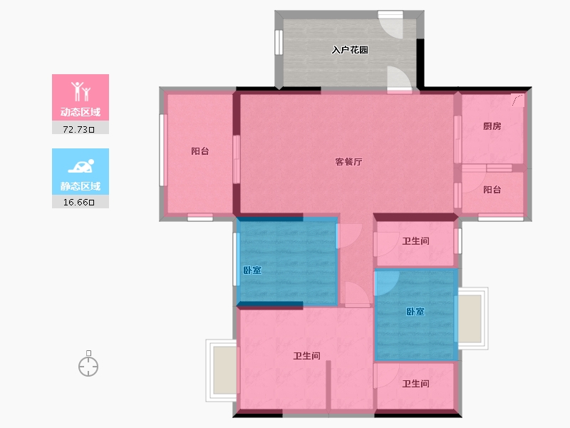 广东省-肇庆市-清华园-88.00-户型库-动静分区