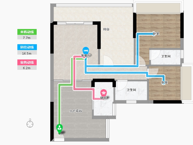 广东省-惠州市-天润嘉园-77.06-户型库-动静线