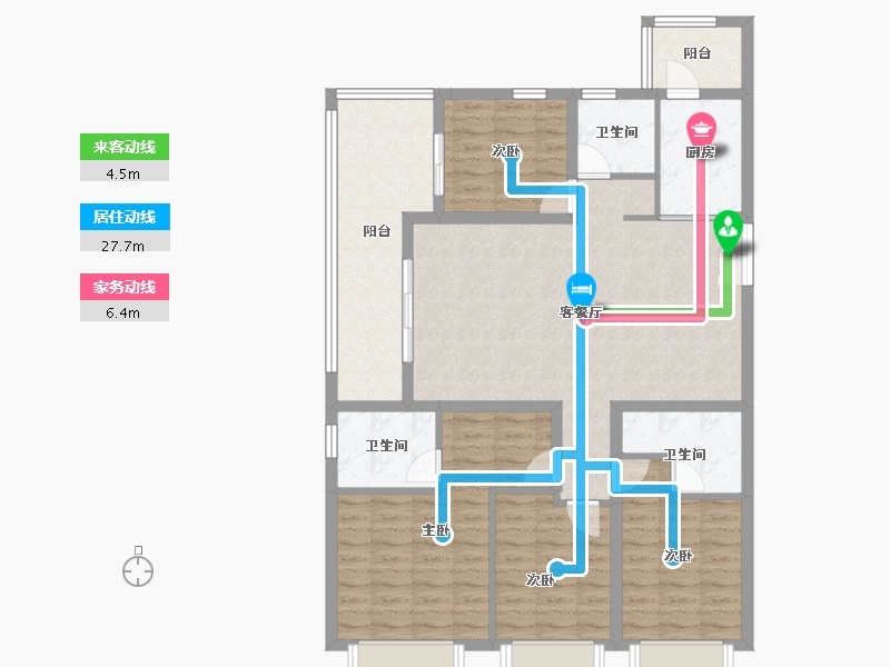 云南省-昆明市-绿地东海岸滇峰-114.40-户型库-动静线