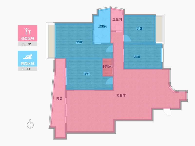 福建省-福州市-滨江国际-140.00-户型库-动静分区