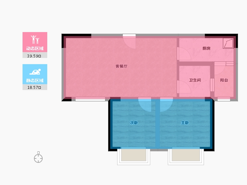 四川省-成都市-SM锦悦-50.84-户型库-动静分区