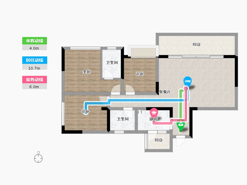 四川省-成都市-梓潼宫TOD梓潼四季-97.07-户型库-动静线