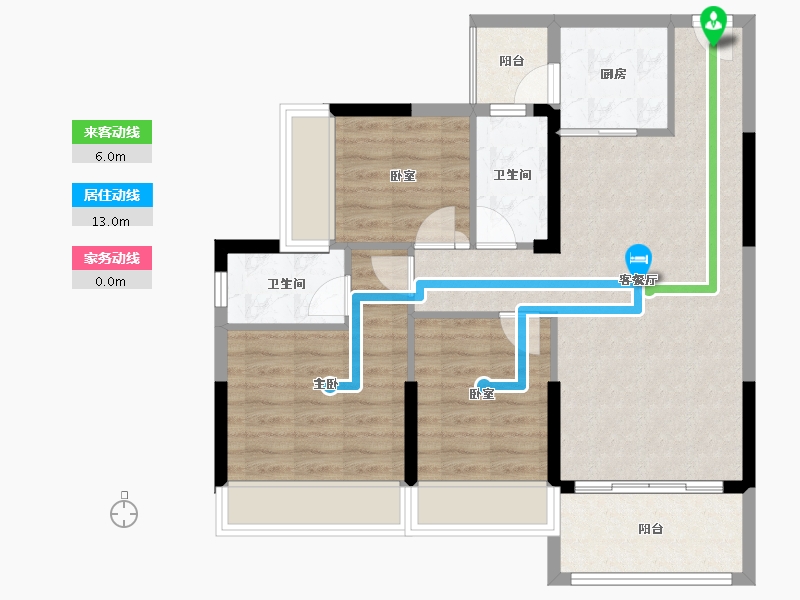 广东省-惠州市-好益康龙林上观-77.44-户型库-动静线