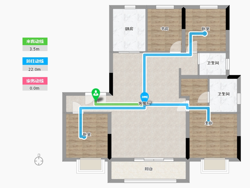 浙江省-温州市-弘阳上坤西湖四季-114.00-户型库-动静线