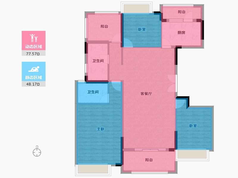 广东省-惠州市-半岛1号-113.07-户型库-动静分区