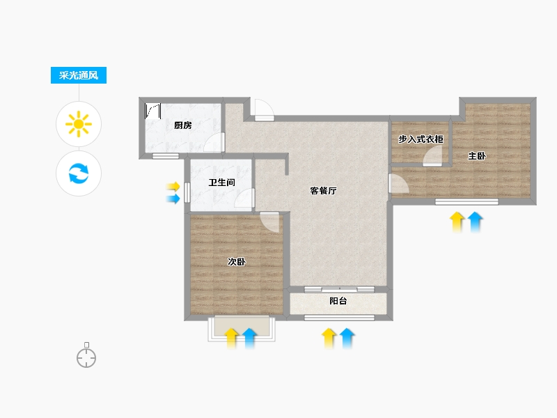 天津-天津市-雍鑫·雍祥园-84.00-户型库-采光通风