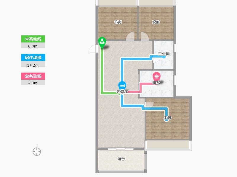 浙江省-衢州市-新湖牡丹园-80.00-户型库-动静线