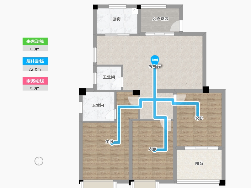 江苏省-无锡市-观山名筑-94.40-户型库-动静线