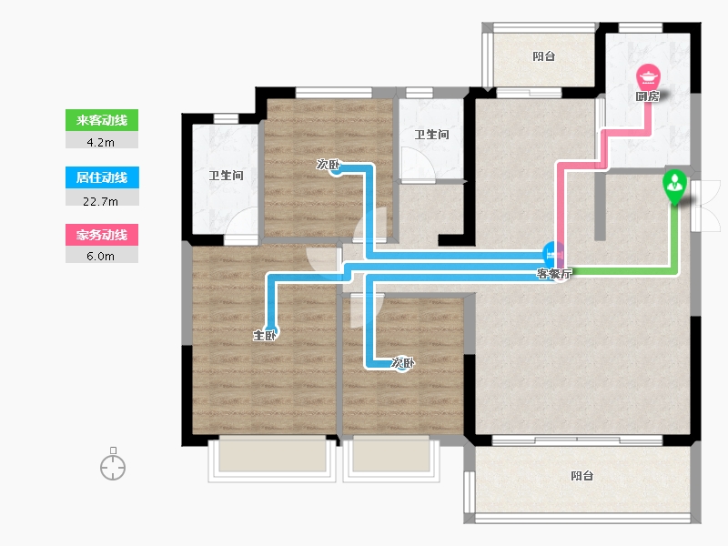 四川省-成都市-城投锦澜悦山-98.75-户型库-动静线