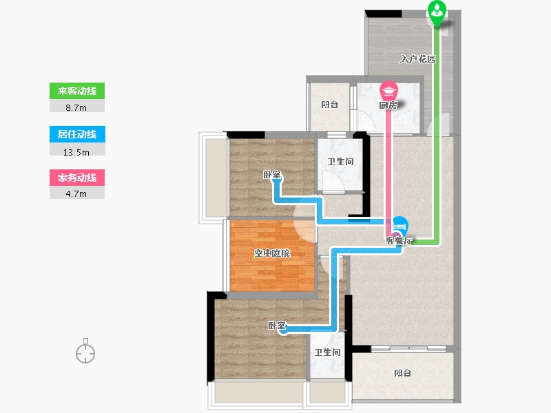 广东省-惠州市-天润嘉园-81.49-户型库-动静线