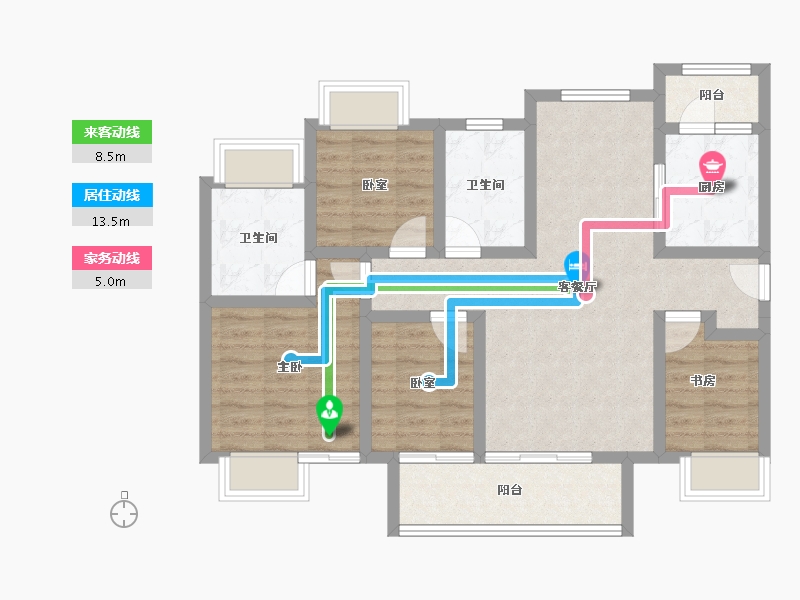 广东省-惠州市-方圆东江月岛-86.22-户型库-动静线