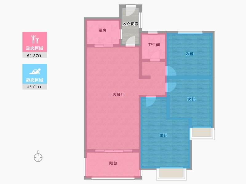 河南省-信阳市-毓秀华庭-100.00-户型库-动静分区